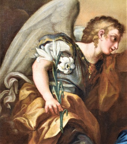 Antiquités - &quot;Annunciation&quot; Pietro da Cortona (1596-1669) workshop